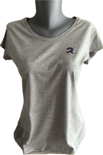 T-Shirt GAZZZ'ELLE ELEGANCE gris et violet